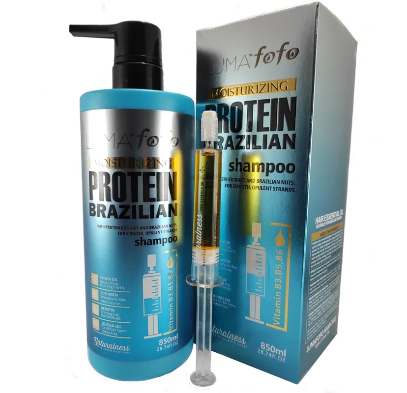 شامپو لوما فوفو حاوی پروتئین Luma FoFo Protein Brazilian حجم 850 میلی لیتر