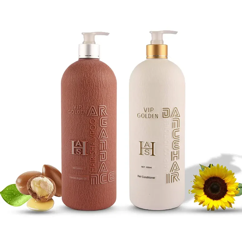 شامپو و ماسک مو بدون سولفات برند دنس هیر اورجینال مدل VIP GOLDEN حجم ۲۰۰۰ میلی لیتر