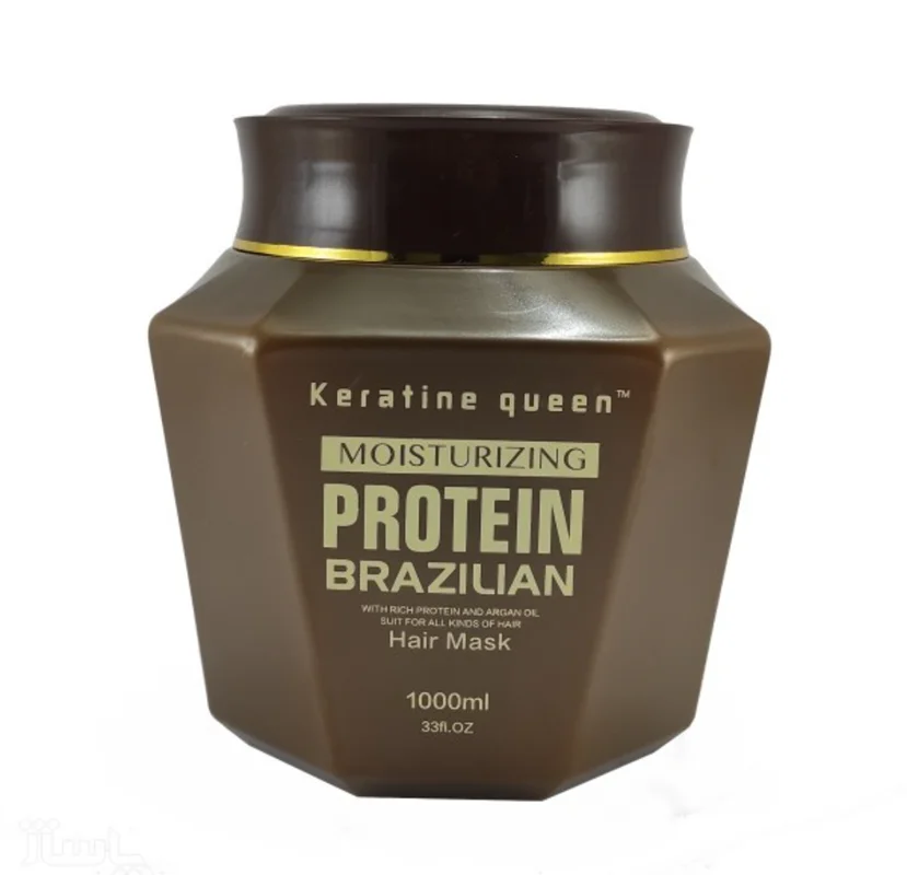 ماسک مو پروتئین برند کراتین کوئین برزیل اورجینال| حجم 1000 میلی لیتر