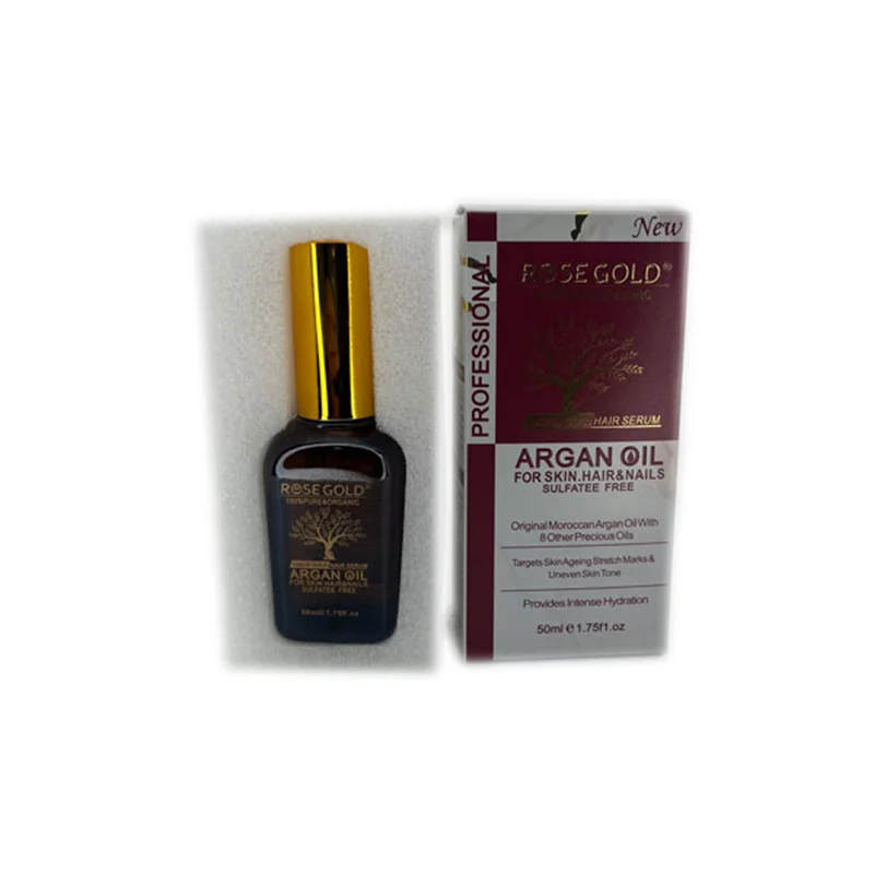 روغن آرگان رزگلد  ROSE GOLD ARGAN OIL حجم 50 میل
