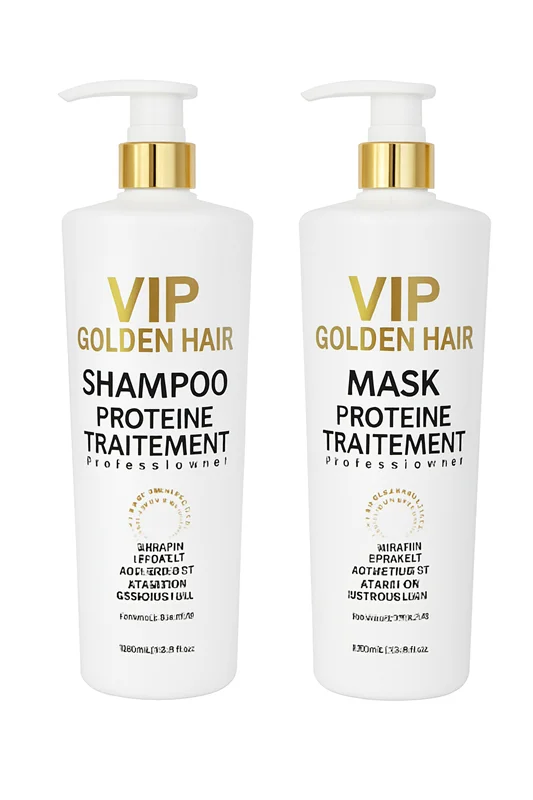 پک شامپو ماسک کراتین پروتیین VIP گلدن هیر