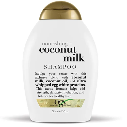 شامپو تقویت کننده مو او جی ایکس مدل شیر نارگیل Coconut Milk حجم 385 میلی لیتر