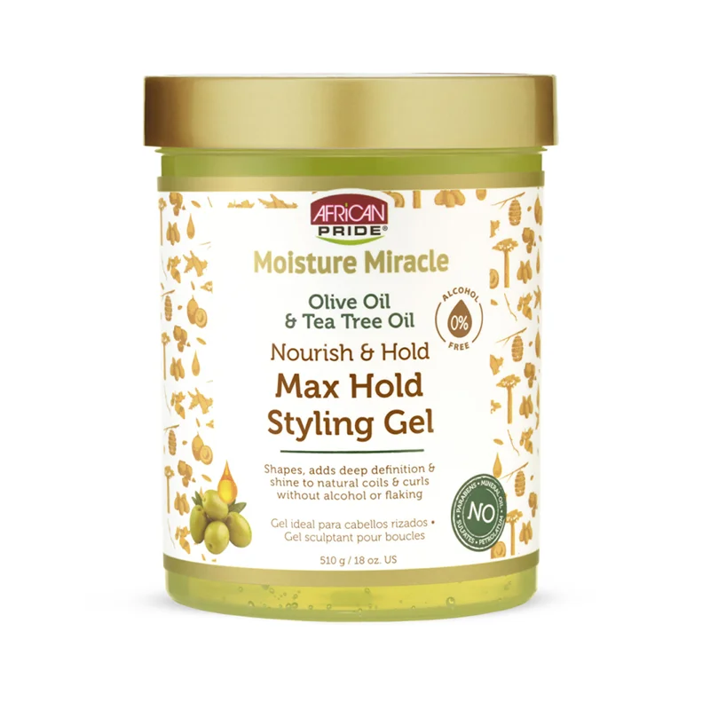 ژل حالت دهنده مو روغن زیتون و تی تری افریکن پراید – ضد وز و ضد شکنندگی حجم 510 گرم