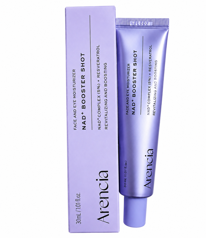 بوستر شات جوانساز و احیاکننده NAD+ دور چشم و صورت آرنسیا ۳۰ میل Arencia NAD+ Booster Shot