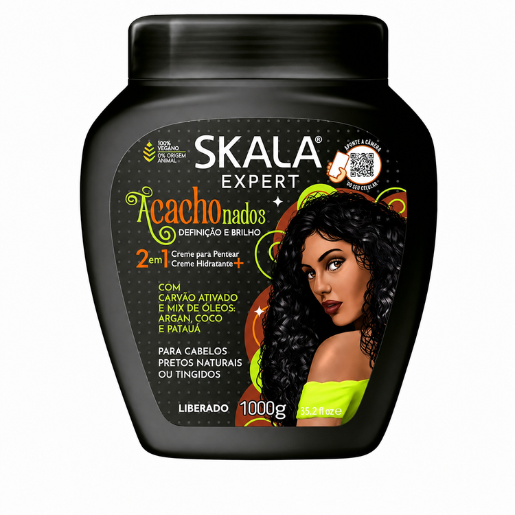 ماسک مو و کرم موی فر اسکالا  مخصوص موهای فر مشکی و تیره Skala Expert Acachonados Curl ۲in۱ – For Black & Dark Curly Hair