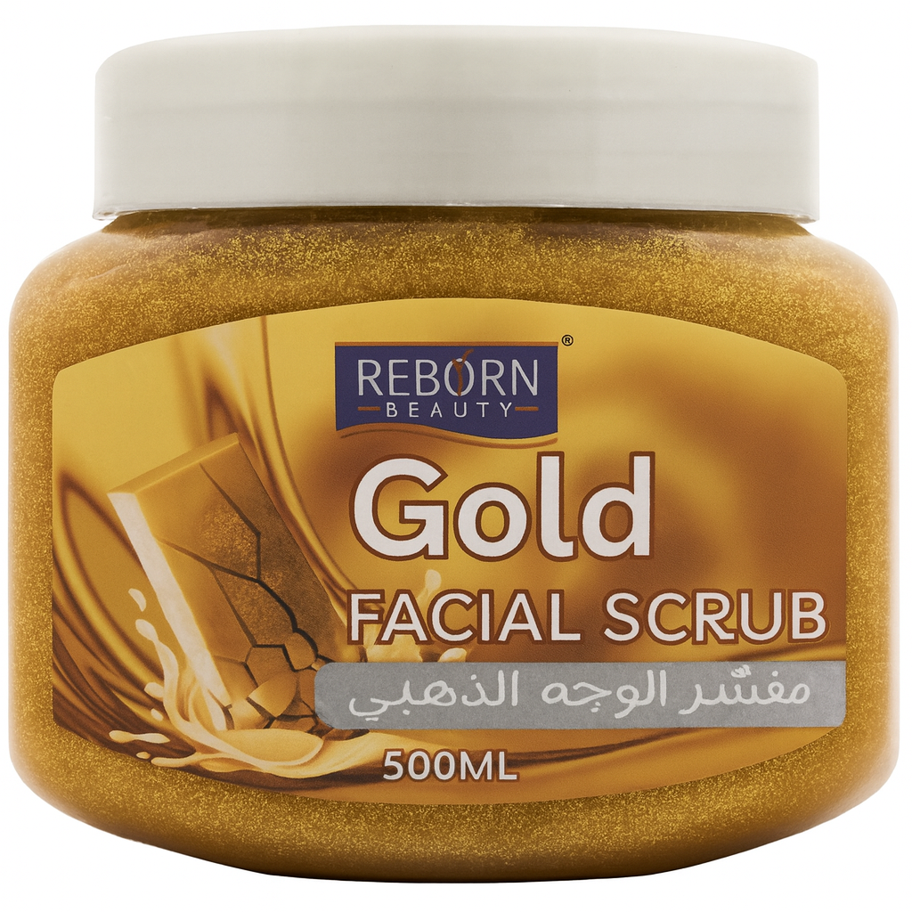 اسکراب طلا ریبورن – ۵۰۰ میل لایه‌بردار ملایم با ذرات معدنی برای پوستی نرم، لطیف و درخشان.