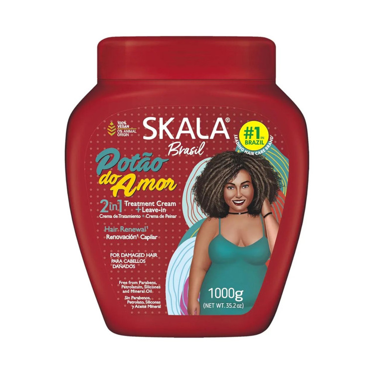 ماسک و کرم مو ترمیم کننده و آبرسان انواع مو اسکالا پوتاو دو آمور / Skala حجم ۱۰۰۰ گرم