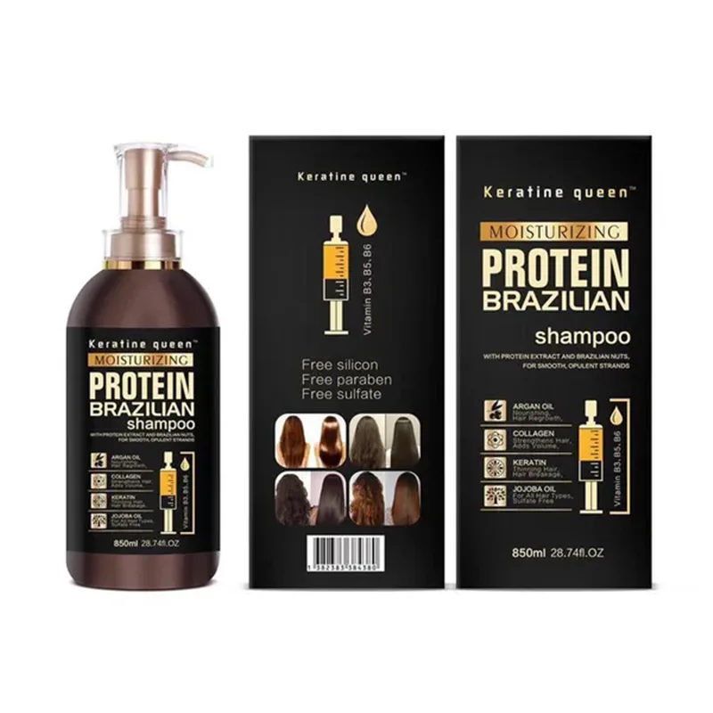 شامپو فری سولفات پروتئین کراتین کوئین برزیل اورجینال 800 میل