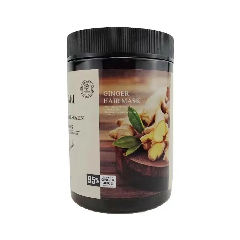 ماسک مو ترمیم کننده و فاقد سولفات زنجبیل باسمی | BAOSMEI حجم 1000 میل