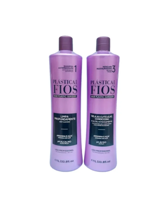 شامپو قبل کراتین و ماسک تثبیت بعد کراتین برند فیوس FIOS PLASTICA