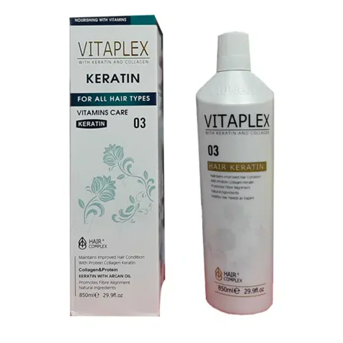 پروتئین مو ویتاپلکس کراتین و کلاژن اورجینال 850 میل| Vitaplex Keratin