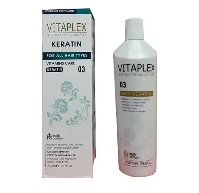 پروتئین مو ویتاپلکس کراتین و کلاژن اورجینال 850 میل| Vitaplex Keratin