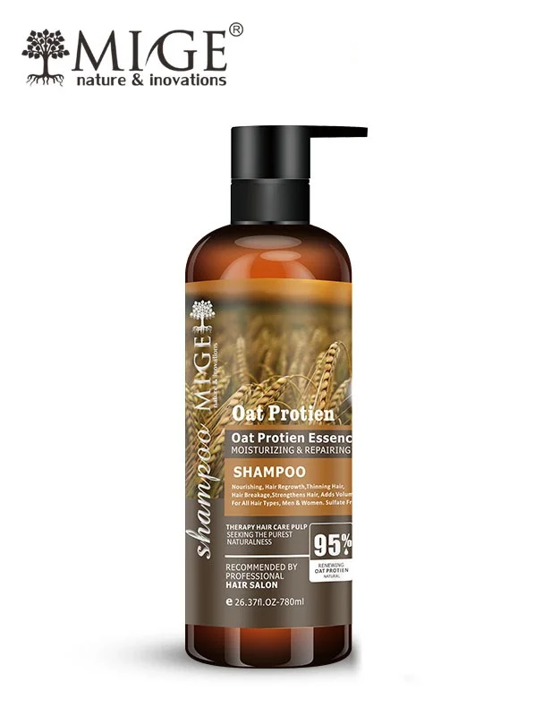 شامپو فری سولفات و ترمیم کننده جوانه گندم میگ | Oat Protein Mige حجم 780 میلی لیتر