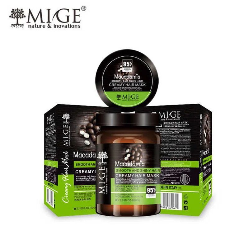 ماسک مو فری سولفات و صاف کننده ماکادامیا میگ | Macadamia Mige حجم 780 میلی لیتر