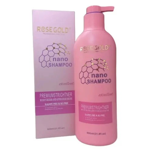 شامپو نانو رزگلد Shampoo NANO Rose Gold حجم ۹۰۰ میلی لیتر