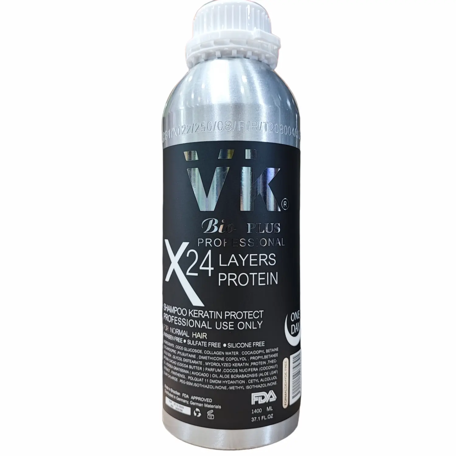 پروتئین مو ۲۴ لایه وی کی vk حجم ۱۴۰۰ میلی لیتر