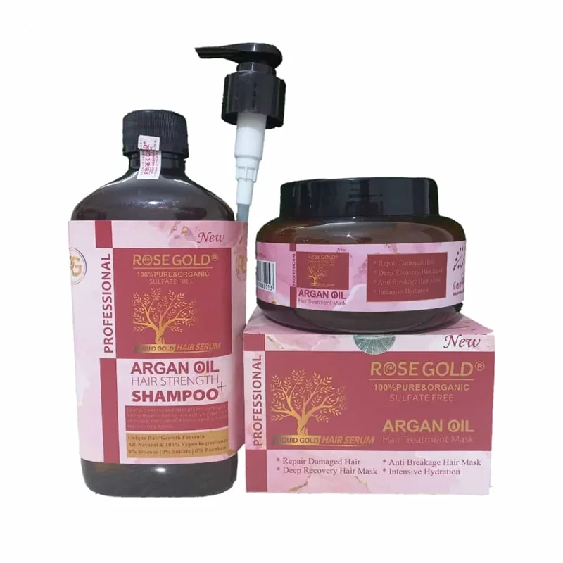شامپو و ماسک رزگلد کلاسیک Shampoo and Mask Rose Gold classic