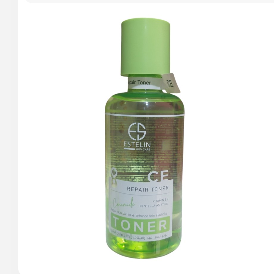 تونر سبز استلین، تنظیم‌کننده چربی و کوچک‌کننده منافذ پوست‌های چرب و جوش‌دار. 💧 حجم: 400 میلی‌لیتر