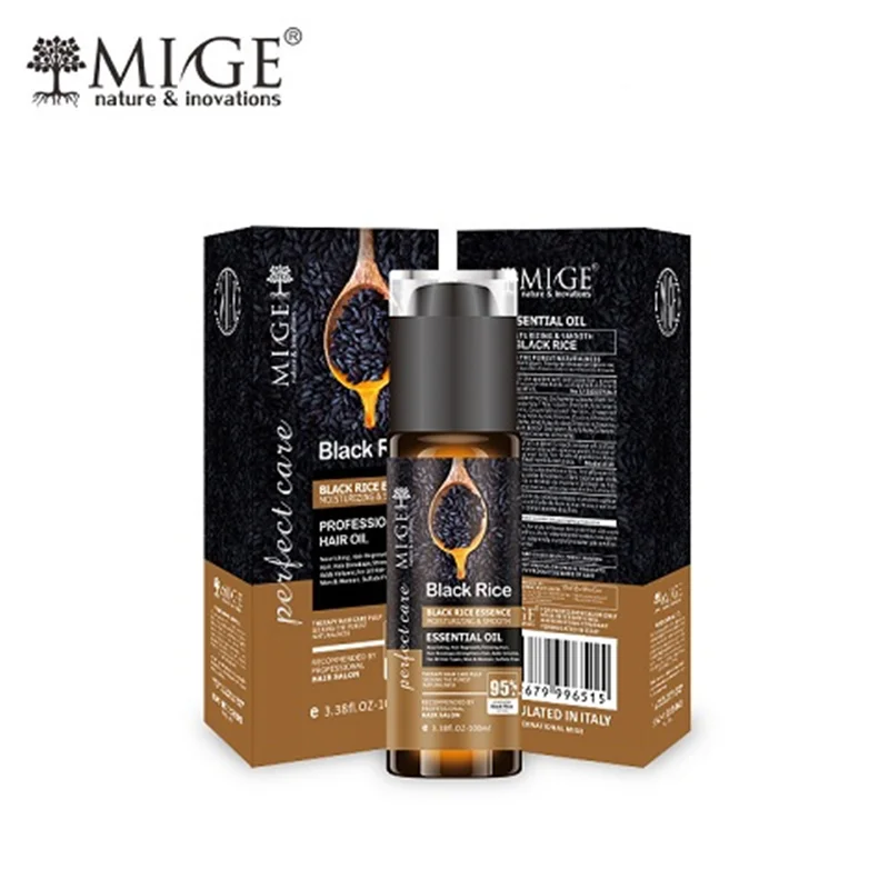 روغن مو فری سولفات و صاف کننده برنج سیاه میگ | Black Rice Mice حجم 100 میل