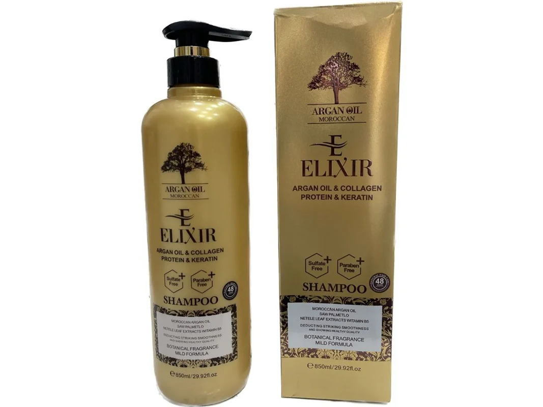 شامپو آرگان الکسیر اورجینال ELIXIR ARGAN OIL حجم ۸۵۰ میلی لیتر