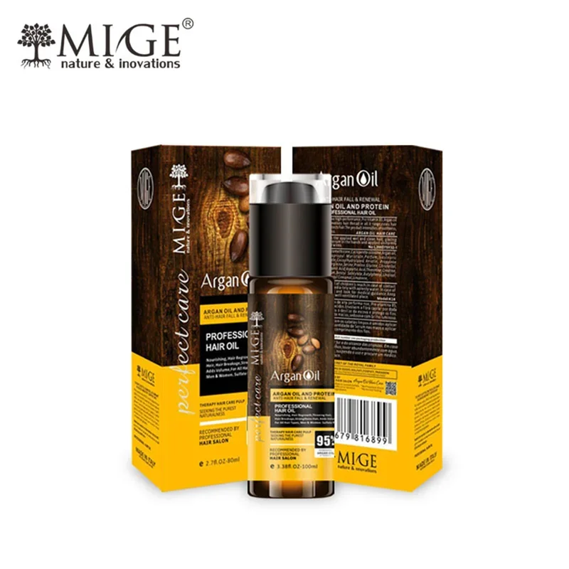روغن مو فری سولفات ضد ریزش روغن ارگان میگ اورجینال | Mige حجم ۱۰۰ میل
