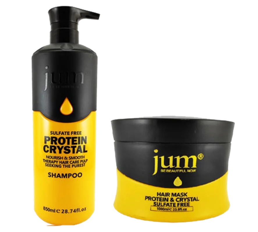 پک شامپو و ماسک مو برند جام jum بدون سولفات