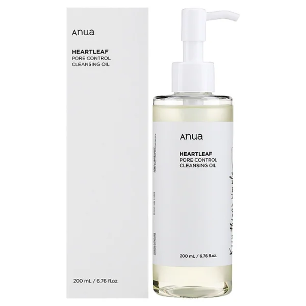 روغن پاک کننده و کنترل منافذ آنوا Anua Heartleaf Pore Control Cleansing Oil – حجم 200 میل