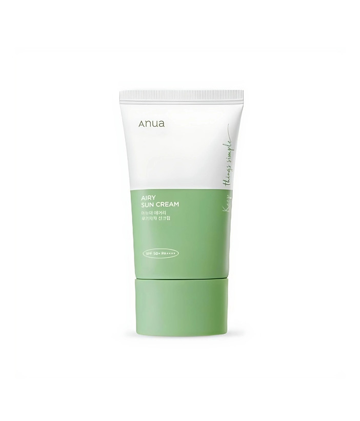 کرم ضد آفتاب تسکین دهنده آنوا مدل Airy SPF50 بی رنگ حجم 50 میلی لیتر