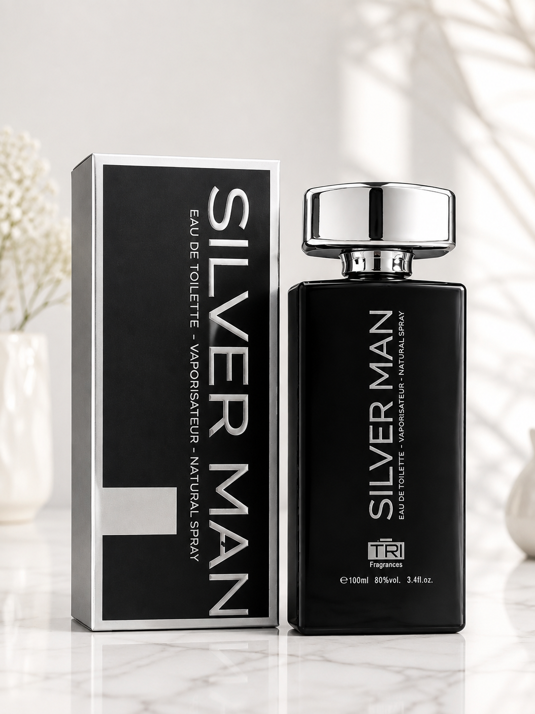 عطر ادکلن سیلور سنت شرکتیTRI اماراتی ژاک بوگارت، عطری مردانه با رایحه‌ای شیرین، گرم و چوبی حجم:100 میل.