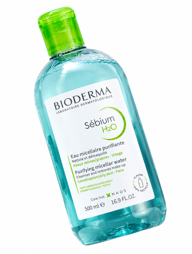 میسلار واتر پوست چرب و مختلط H2O بیوderma حجم 500 میل