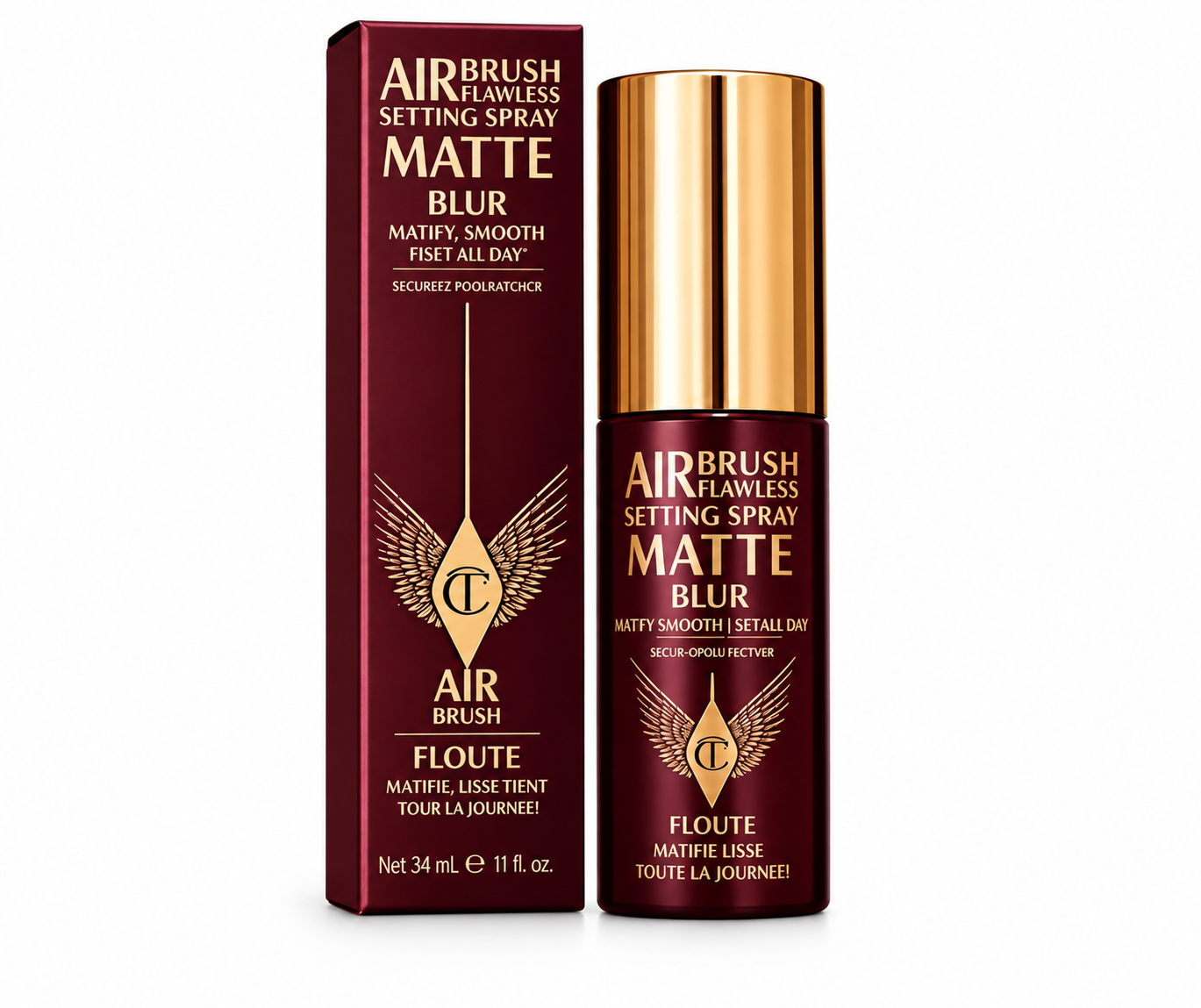 اسپری فیکس مات شارلوت تیلبری مدل AIRBRUSH FLAWLESS SETTING SPRAY MATTE حجم 34 میلی لیتر
