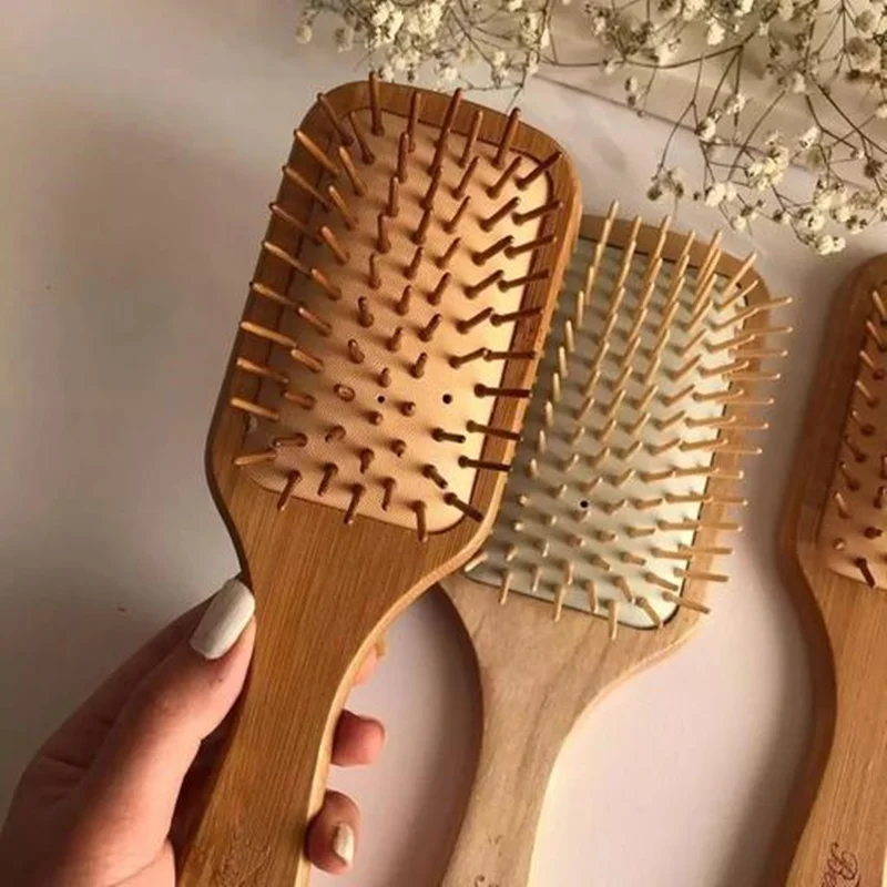 برس چوبی بامبو اصل سایز متوسط